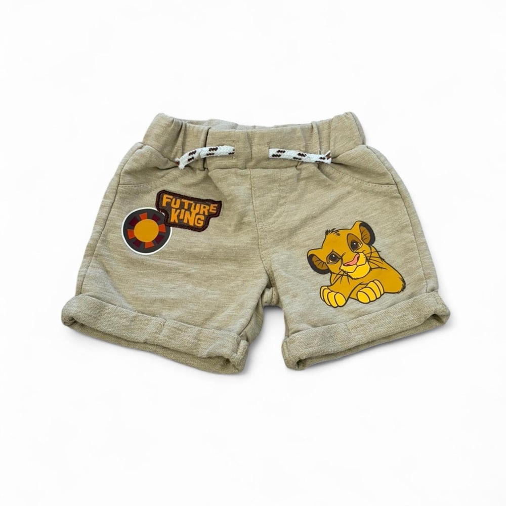 Baby Tan Shorts with Lion King Design